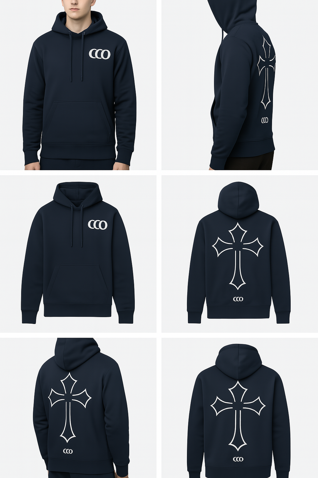 000 Minimalist - Cross hoodie